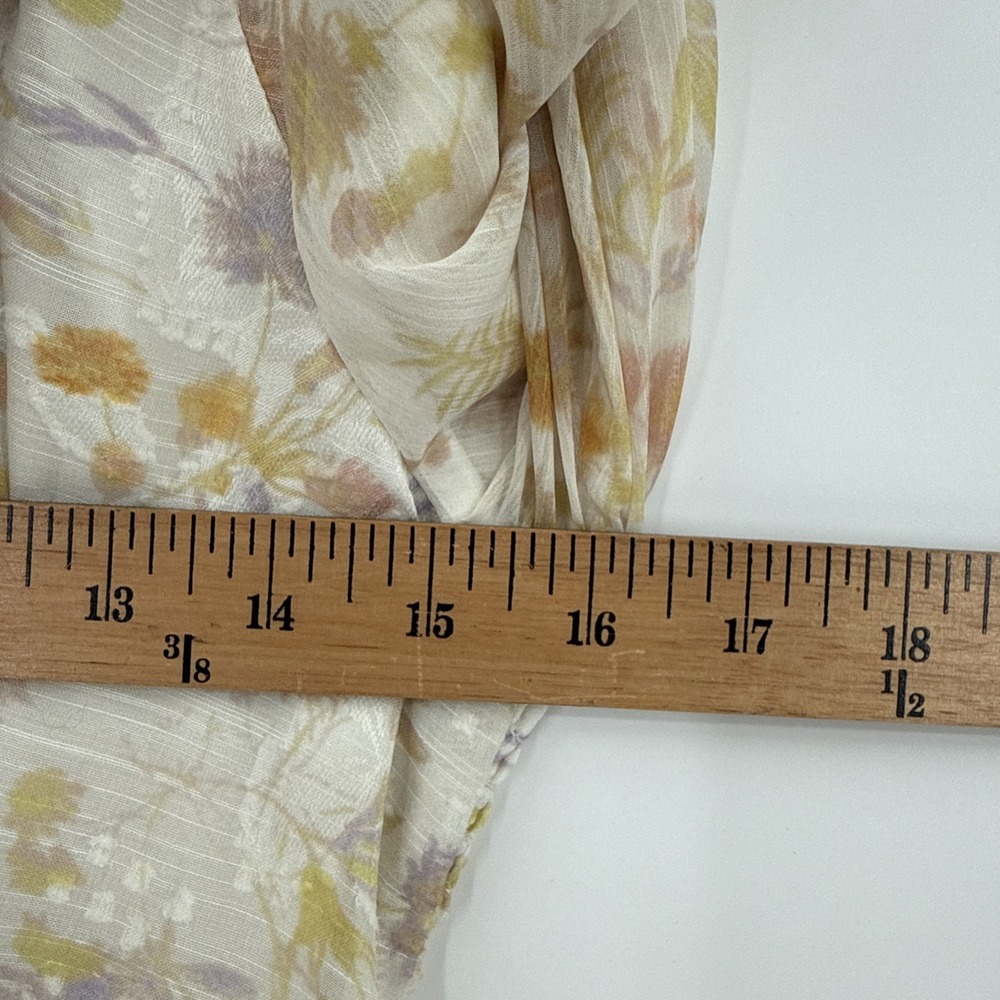 Petite Studio NYC Womens Floral Sheer Sleeve Cottage Dress Size XS Midi NEW - Picture 14 of 16
